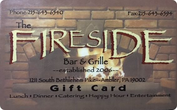 Gift cards available at Firesire Bar & Grille